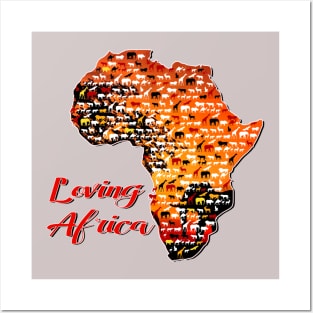 loving africa Posters and Art